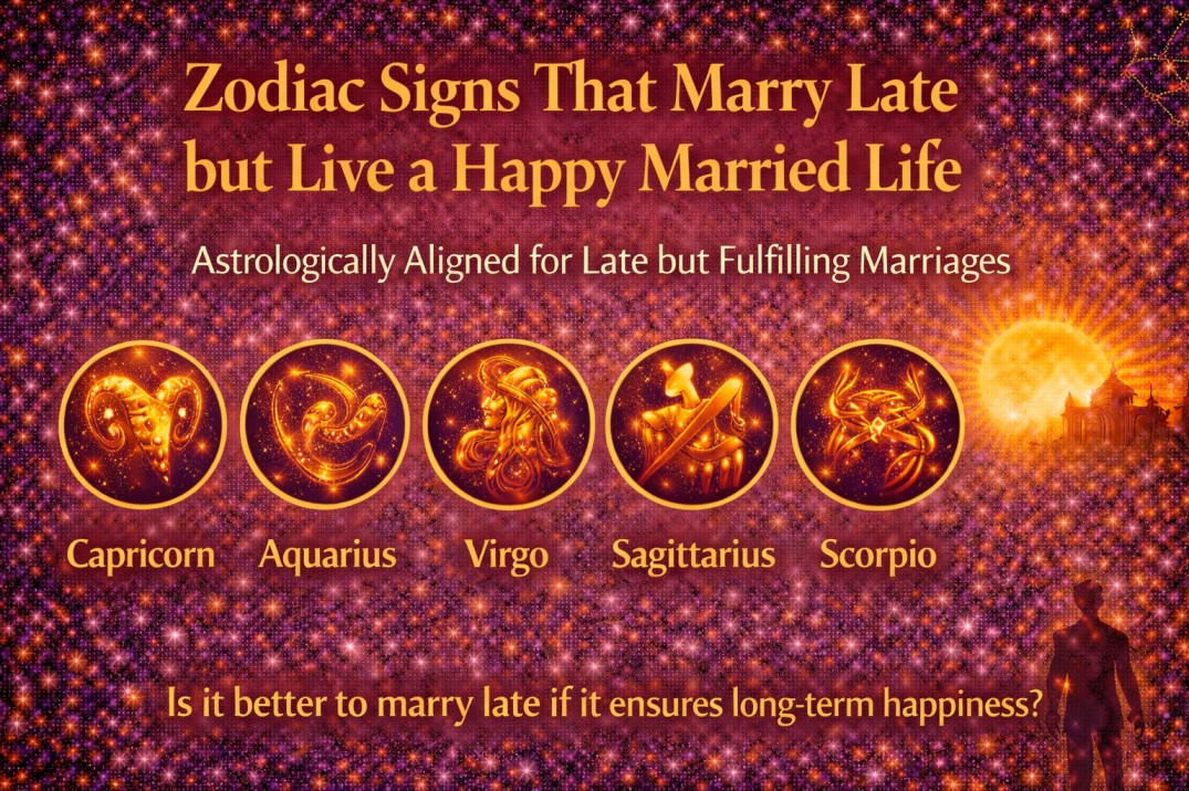 Zodiac Signs That Marry Late but Live a Happy Married Life