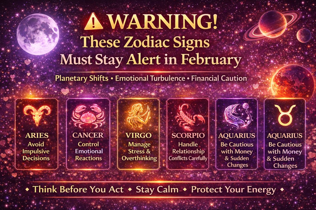 Warning: These Zodiac Signs Should Be Careful in February